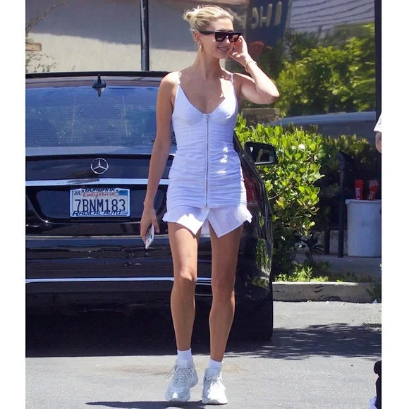 NWT ALEXANDER WANG Ruched Front Zipper Cami Dress 10 $650